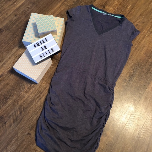 Athleta Dresses & Skirts - Athleta Heather Blue Tee Dress